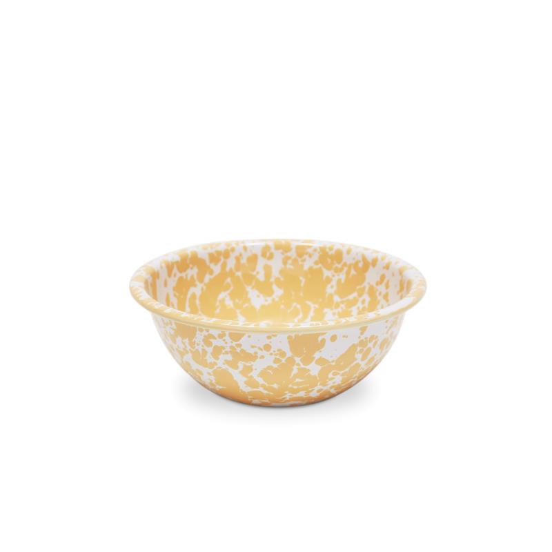 Splatter Tin Bowl 6.25", Yellow