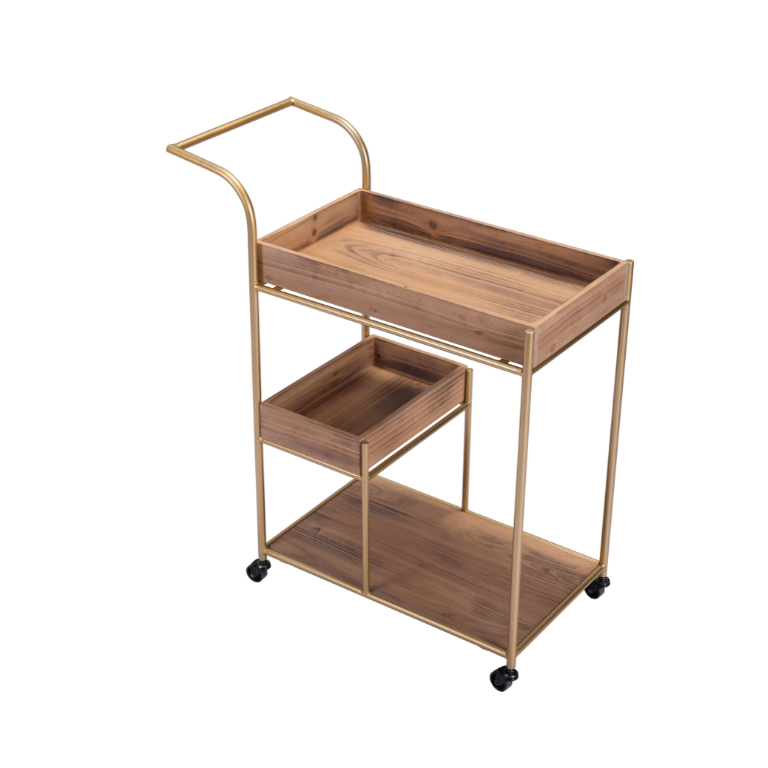 Wooden Bar Cart