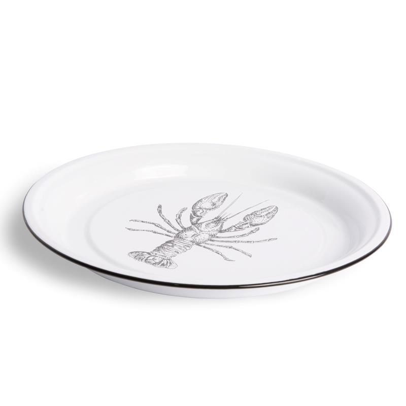 Lobster Round Tray 16.5"