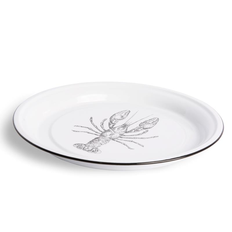 Lobster Round Tray 16.5