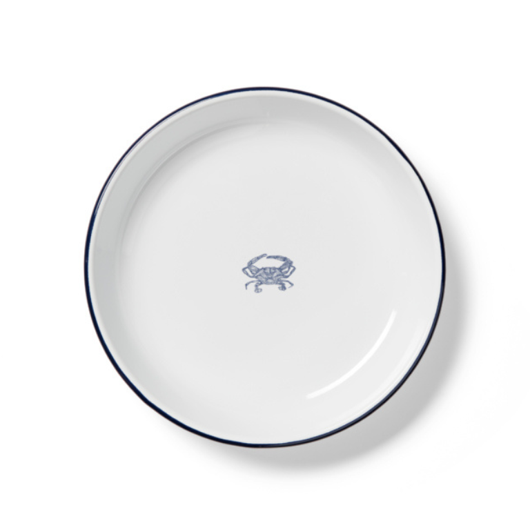 Tin Collection -  Crab Pasta Plate 10.5"