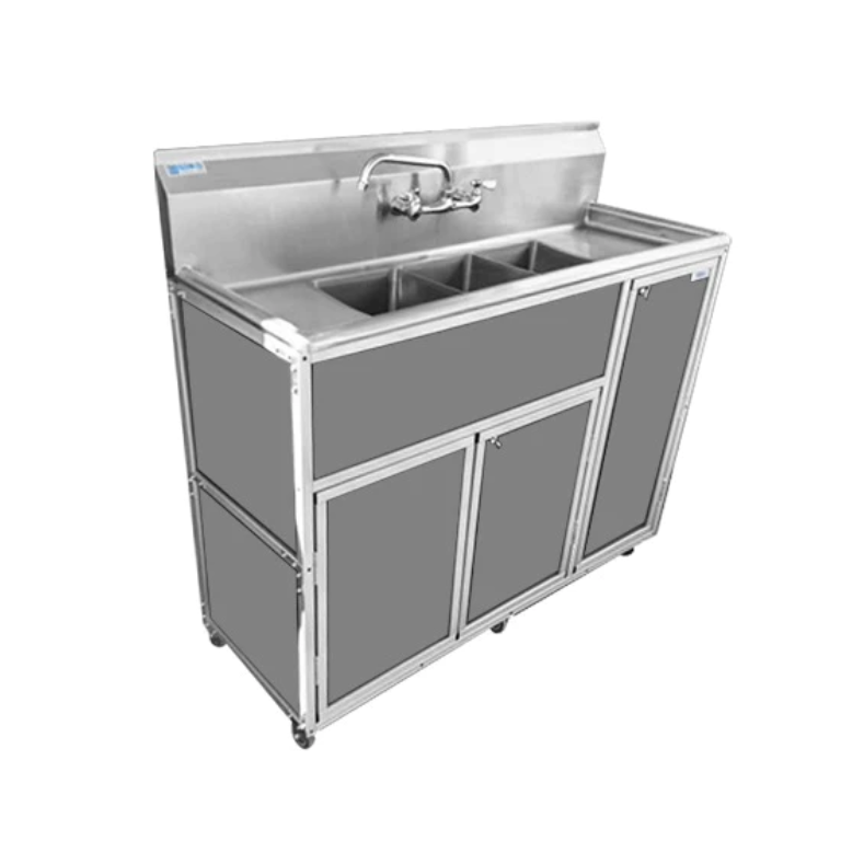 Triple Compartment Field Sink