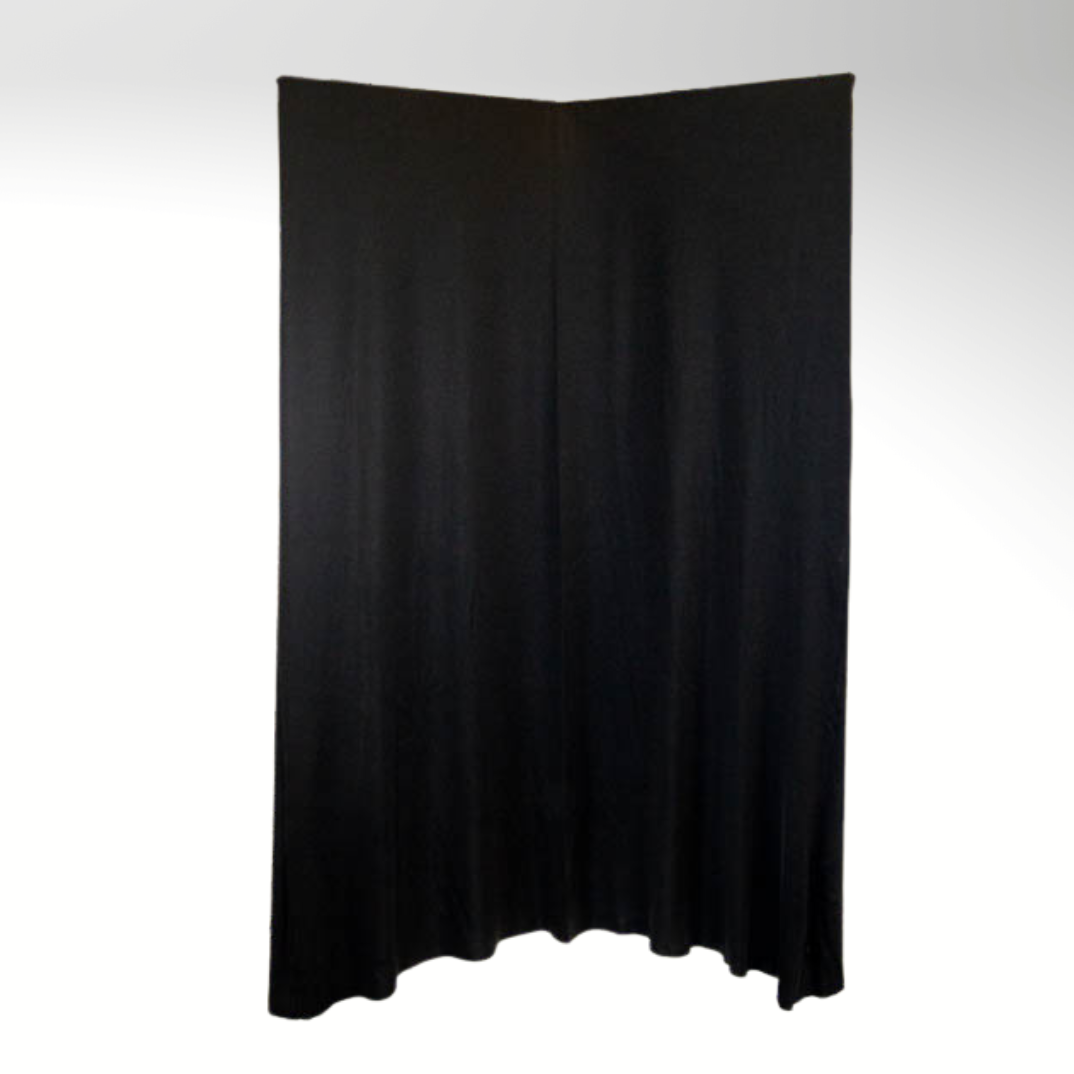 Screen Cover (2-Panel), Stretch Poly - Black