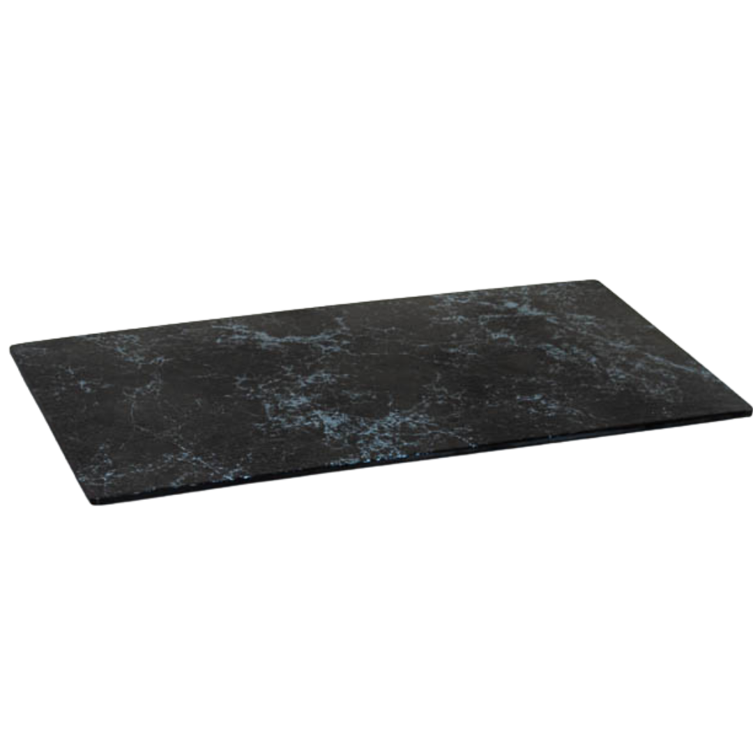 Black Marble Melamine Tray 10