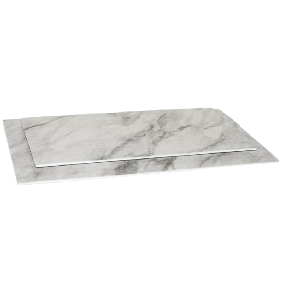 White Marble Melamine Tray