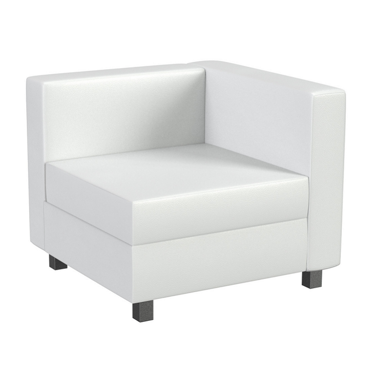 Slater Corner Chair, White