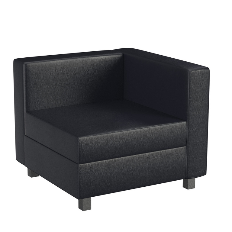 Slater Corner Chair, Black