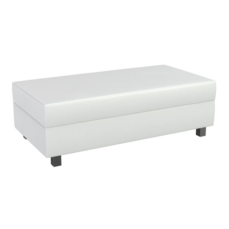 Slater Ottoman, White