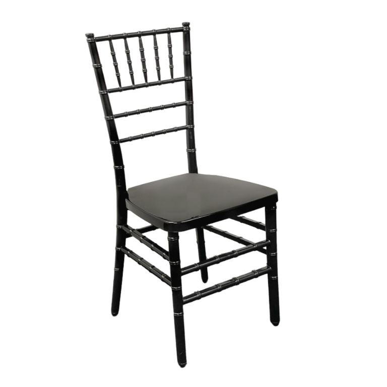 Black Resin Reception Chair