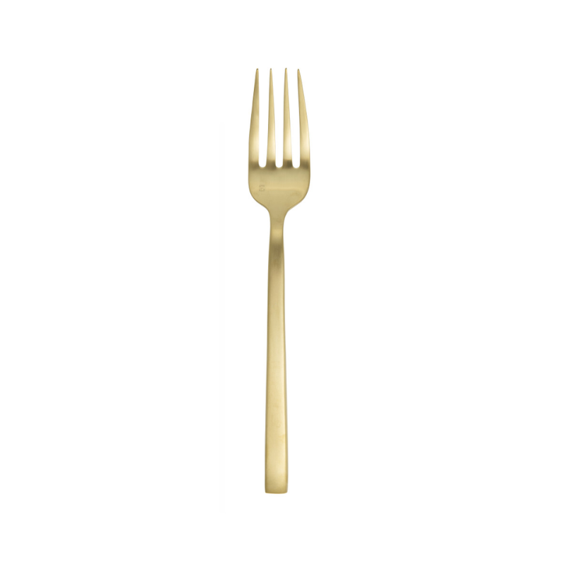 Brushed Gold - Serving Fork 9.25"