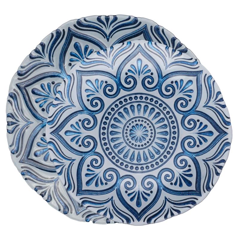 Blue Mandala Charger & Designer Plate