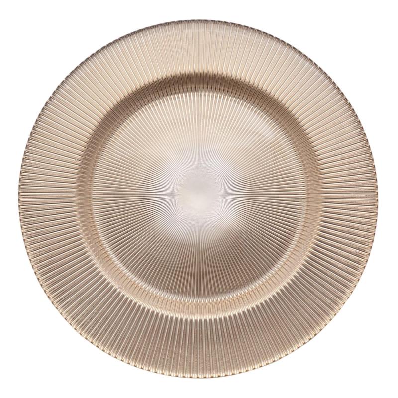 Gold Fan Designer Plate