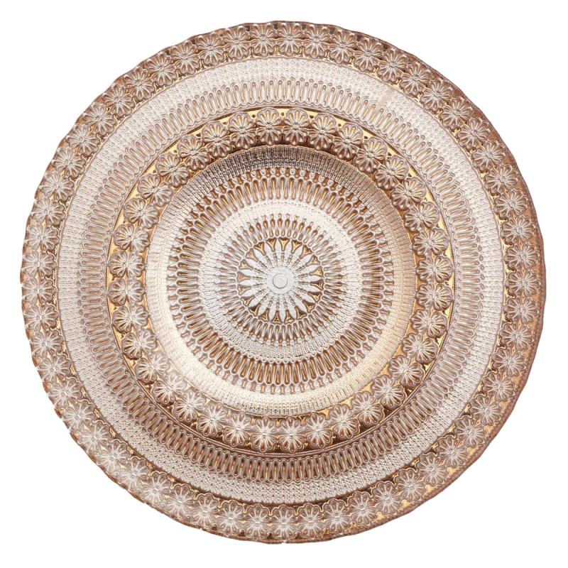 Rose Gold Moore Glass Charger - 13
