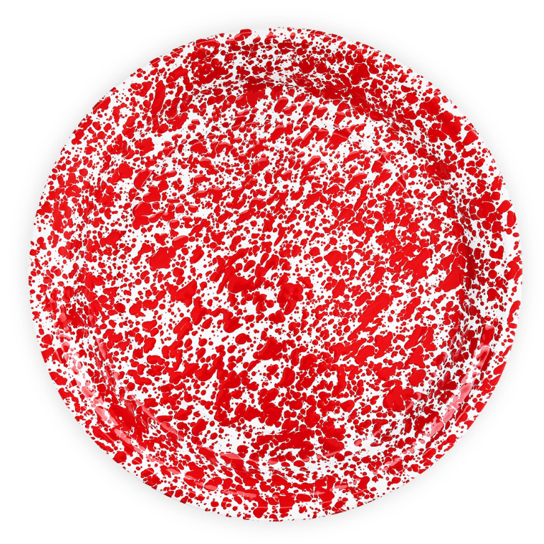 Splatter Tin Round Tray 20.5