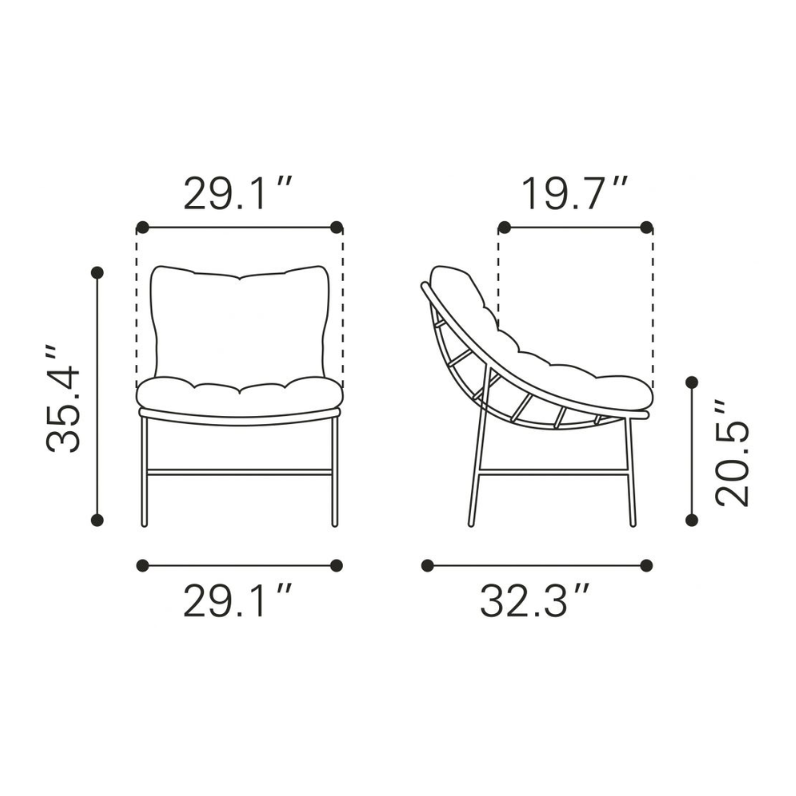 Merilyn Chair Dimensions
