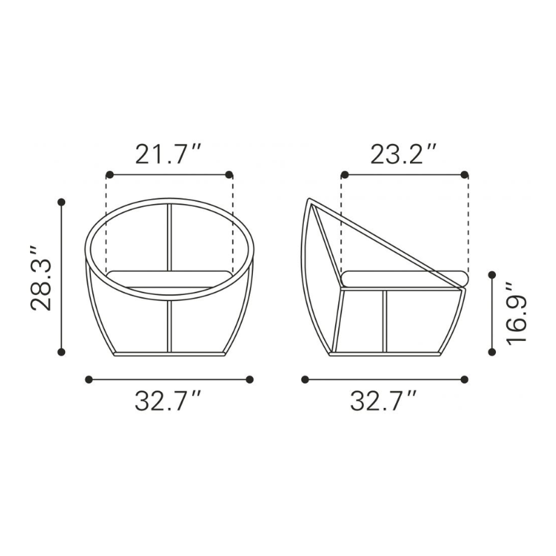 Sasso Chair Dimensions