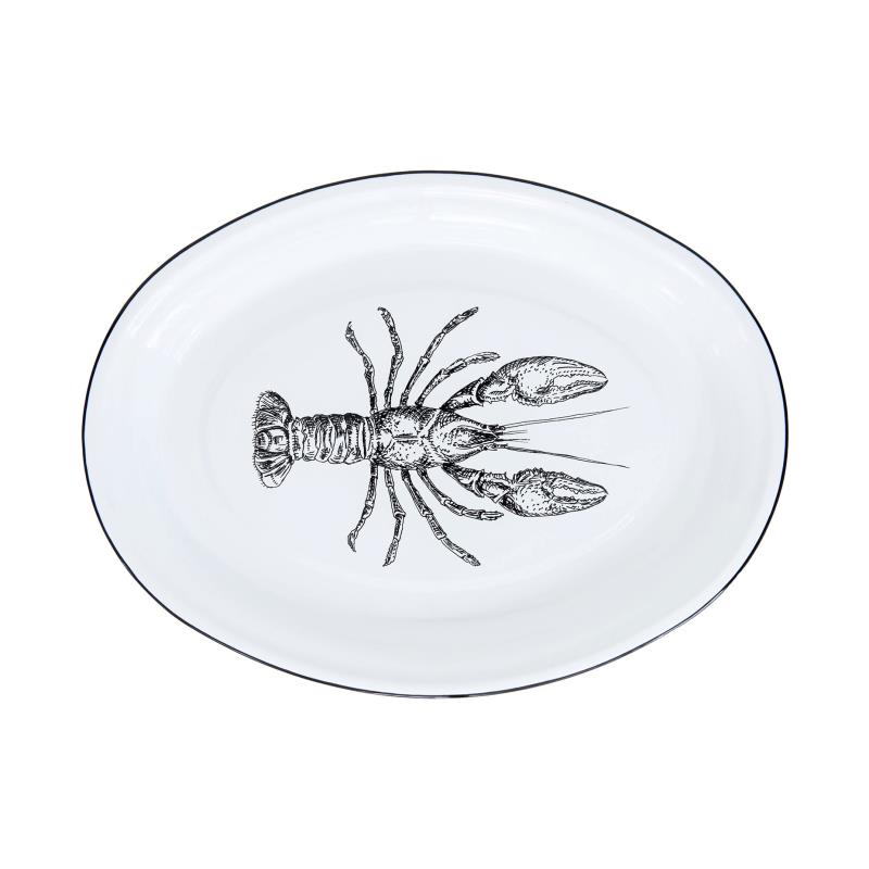 Lobster Oval Platter 17.5"