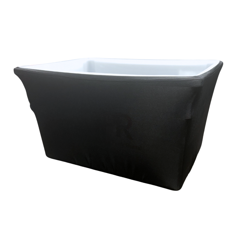 Plastic Ice Tub Cover - Spandex, Black