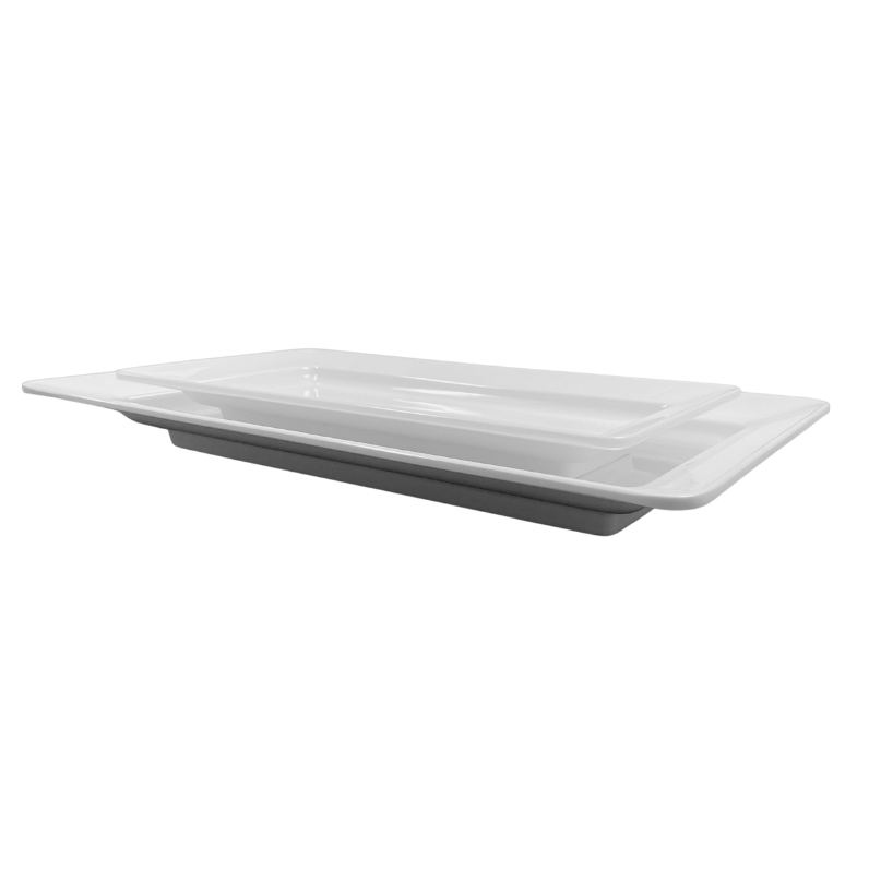 Melamine Rectangle Tray Side View