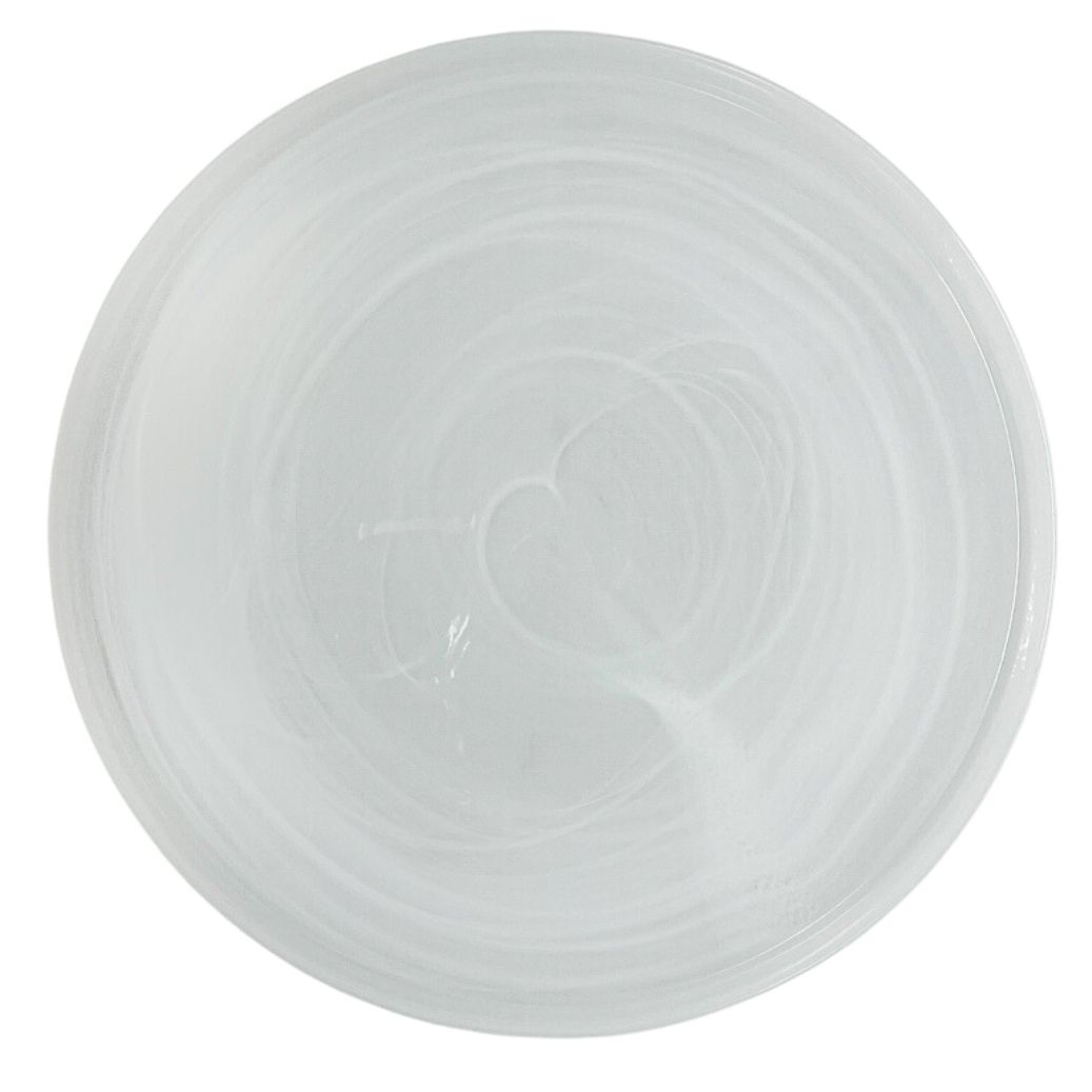 Gogh Collection -  White Swirl, Deep Dinner Plate 11"