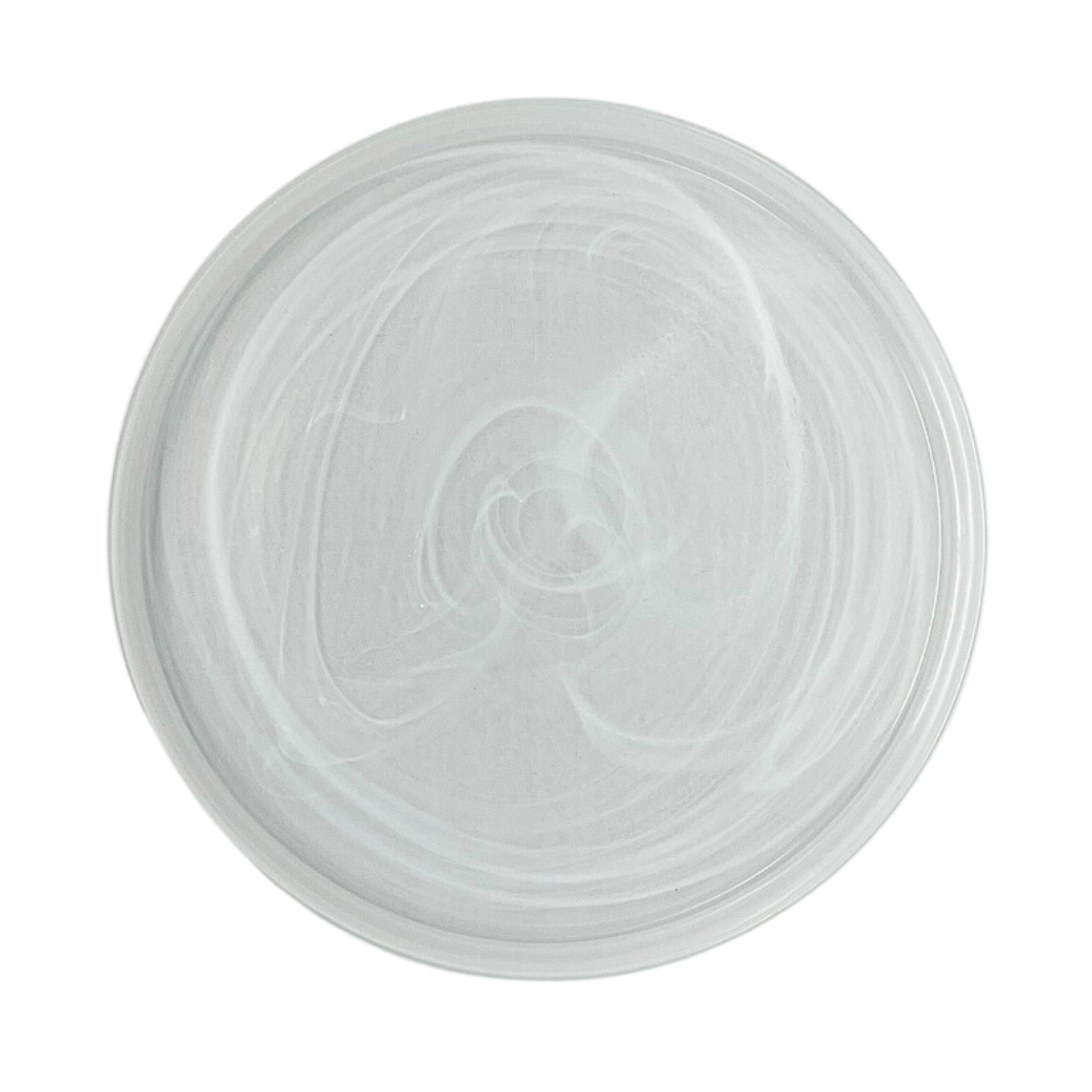 Gogh Collection -  White Swirl, Deep Lunch Plate 9.5"