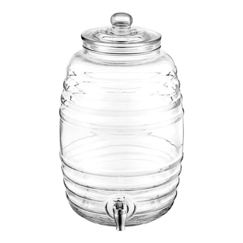Barrel Glass Drink Dispenser 2.5 Gal