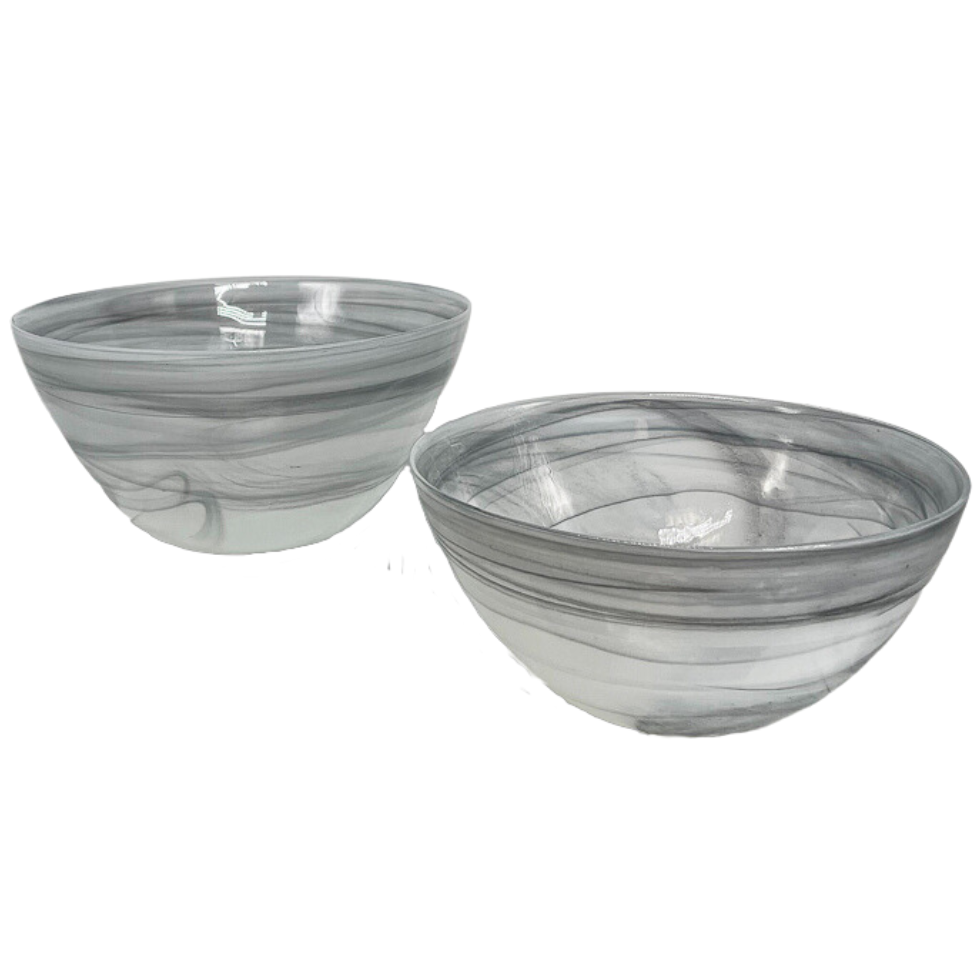 Vinci Black Glass Bowl