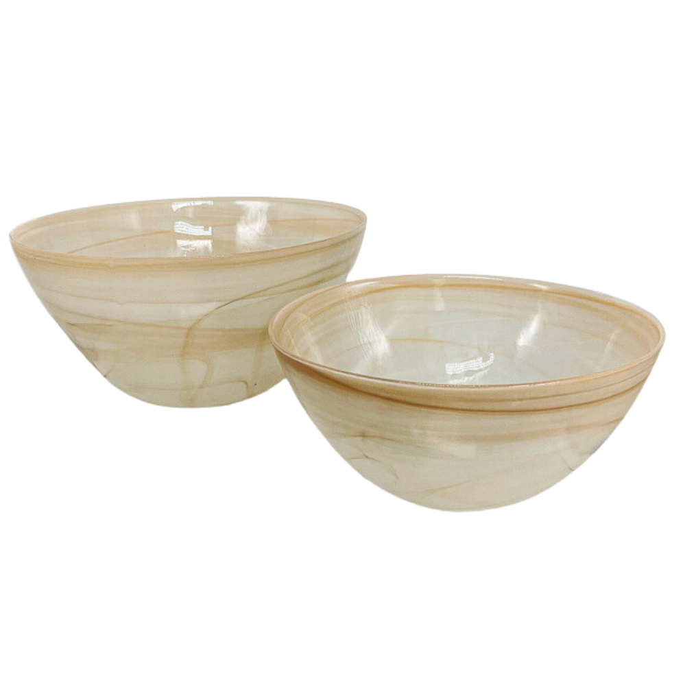 Vinci Amber Glass Bowl
