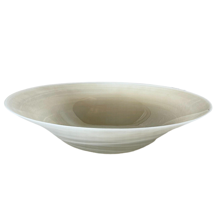 Luster Bowl, Coffee Swirl