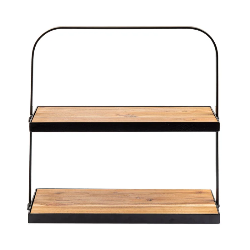 Wood Stands - Rectangular 2-Tier Stand