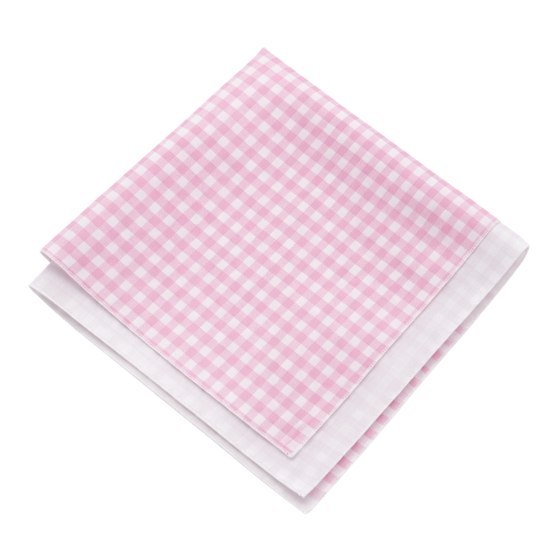 Mini Check Dinner Napkin - Pink