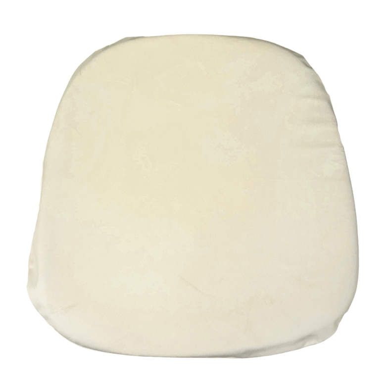 Velvet Seat Cushion - Ivory