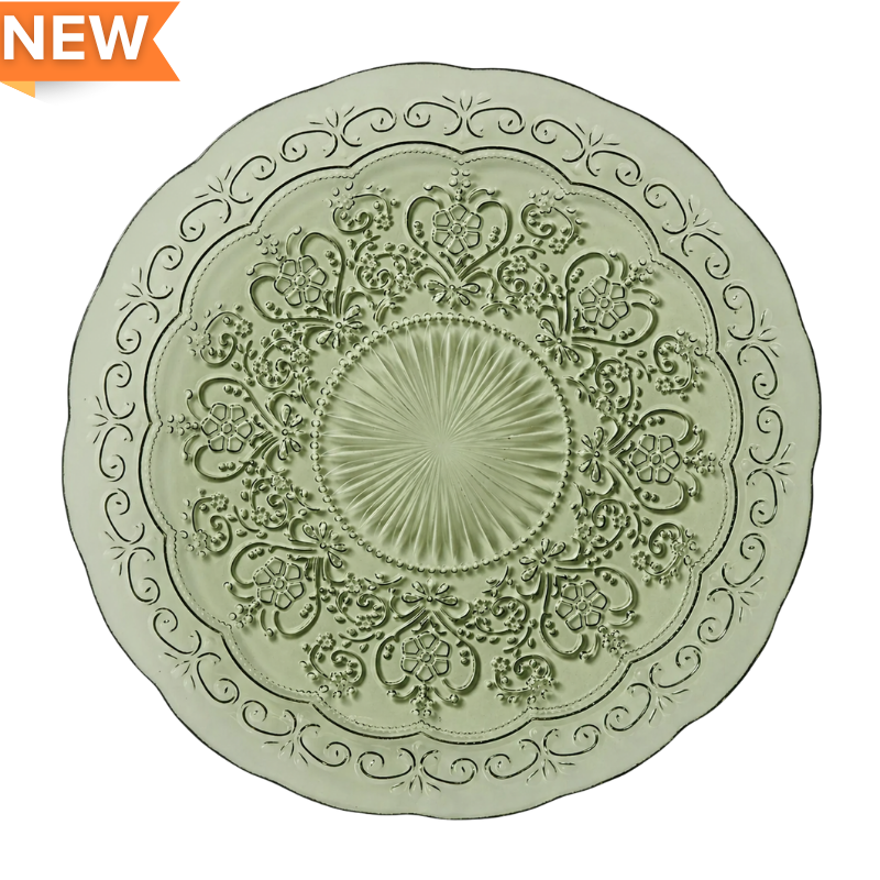 Marie Fern Glass Charger 13"
