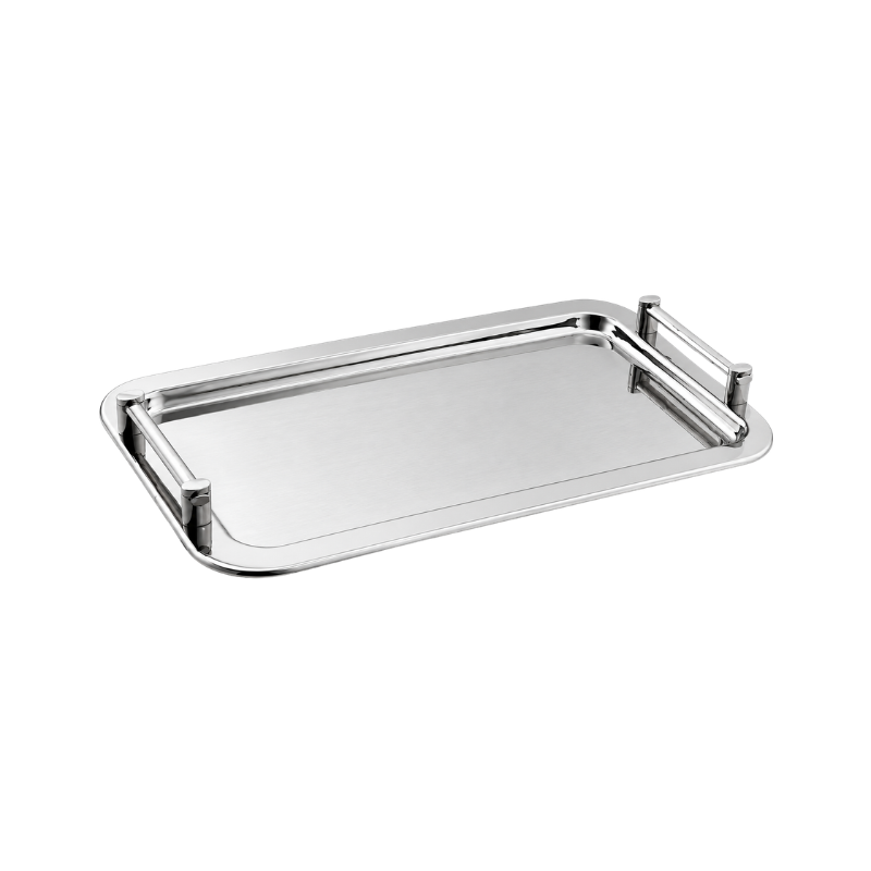 Stainless Steel Rectangle Tray with Handles - 20.75" x 12.75"