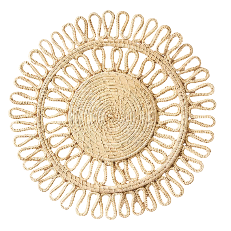 Double Loop Natural Placemat 15"