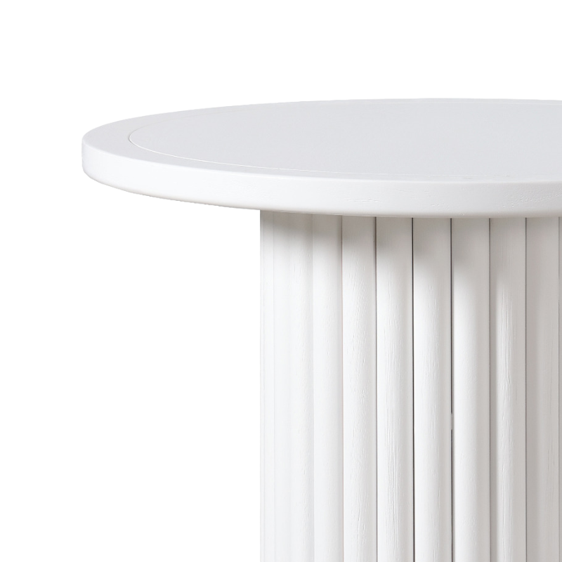 Elm Highboy Table - White